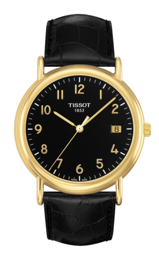 Tissot Carson Quartz 40 Yellow Gold / Black / Strap T907.410.16.052.00