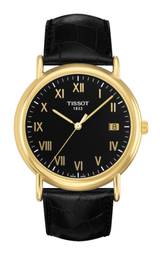 Tissot Carson Quartz 40 Yellow Gold / Black / Strap T907.410.16.053.00