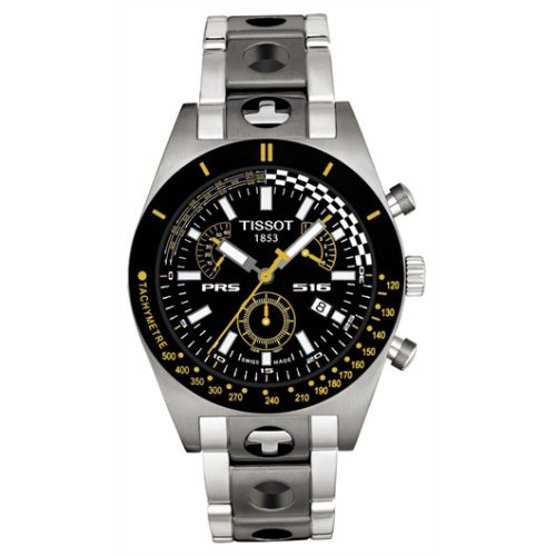 Tissot PRS 516 Quartz Chronograph 40 Stainless Steel / Black / Bracelet T91.1.488.51