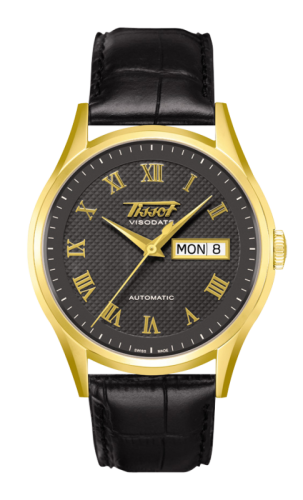 Tissot Visodate Automatic Yellow Gold / Black / Strap T910.430.16.083.00