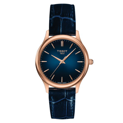 Tissot Excellence Lady Rose Gold / Blue T926.210.76.041.00