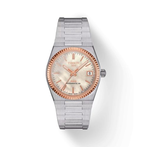 Tissot PRX 35 Powermatic 80 Stainless Steel - Rose Gold / MOP T931.207.41.111.00