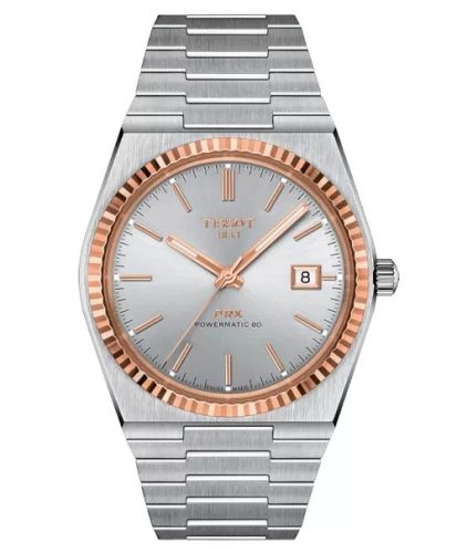 Tissot PRX Powermatic 80 Stainless Steel - Rose Gold / Silver T931.407.41.031.00