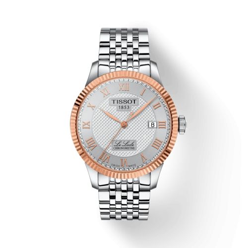Tissot Le Locle 39 COSC Stainless Steel - Rose Gold / Silver / Bracelet T932.408.41.033.00