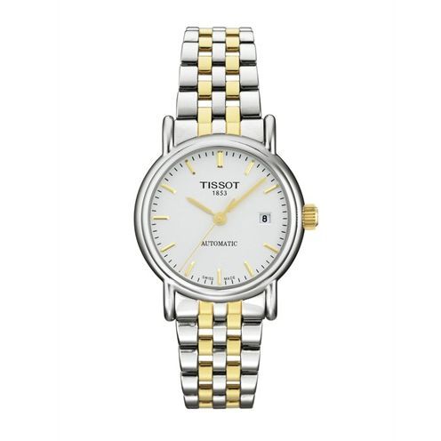 Tissot Carson Automatic 27 Stainless Steel / Yellow Gold PVD / Silver / Bracelet T95.2.183.31