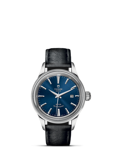 Tudor Style 28 Stainless Steel / Blue / Strap 12100-0010
