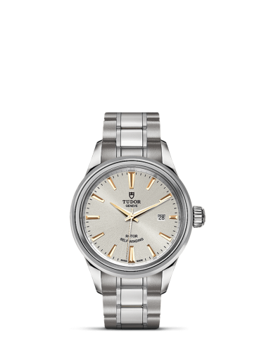 Tudor Style 28 Stainless Steel / Silver / Bracelet 12100-0017