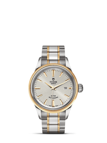 Tudor Style 28 Stainless Steel / Yellow Gold / Silver / Bracelet 12103-0002