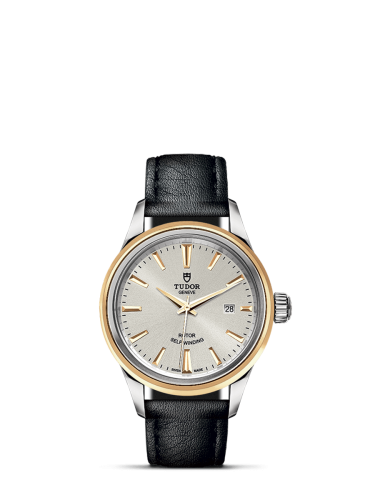 Tudor Style 28 Stainless Steel / Yellow Gold / Silver / Strap 12103-0008