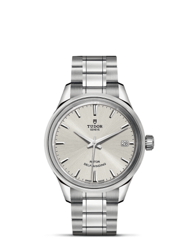 Tudor Style 34 Stainless Steel / Silver / Bracelet 12300-0001