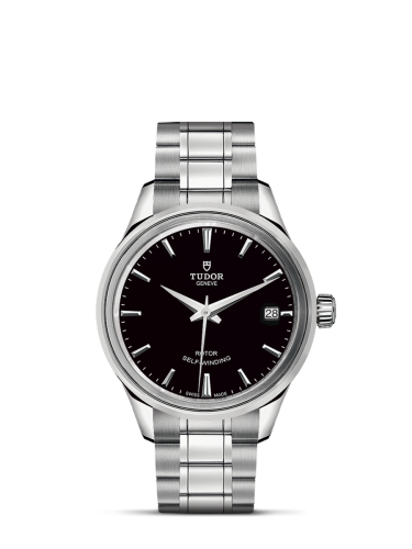 Tudor Style 34 Stainless Steel / Black / Bracelet 12300-0002