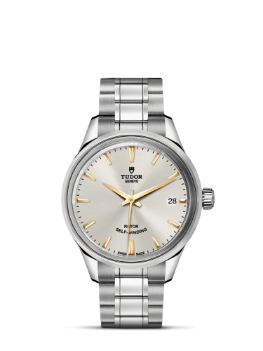 Tudor Style 34 Stainless Steel / Silver / Bracelet 12300-0017