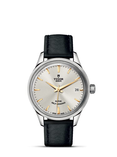 Tudor Style 34 Stainless Steel / Silver / Strap 12300-0018