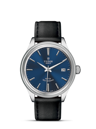 Tudor Style 38 Stainless Steel / Blue / Strap 12500-0010