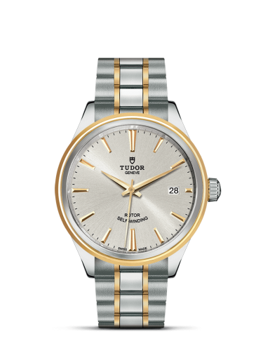 Tudor Style 38 Stainless Steel / Yellow Gold / Silver / Bracelet 12503-0002