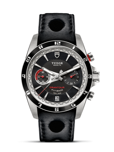 Tudor Grantour Flyback Stainless Steel / Black / Strap 20551N-0001