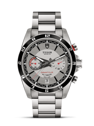 Tudor Grantour Flyback Stainless Steel / Silver / Strap 20551N-0008
