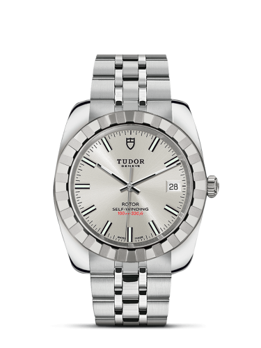 Tudor Classic 38 Stainless Steel / Fluted / Silver / Bracelet 21010-0004