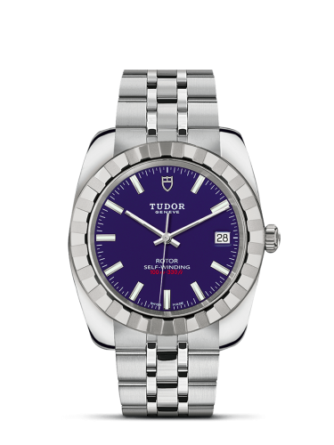 Tudor Classic 38 Stainless Steel / Fluted / Blue / Bracelet 21010-0005