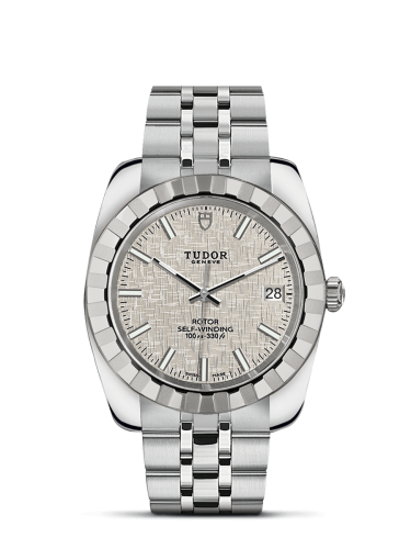 Tudor Classic 38 Stainless Steel / Fluted / Silver / Bracelet 21010-0014
