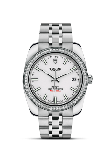 Tudor Classic 38 Stainless Steel / Diamond / White / Bracelet 21020-0010