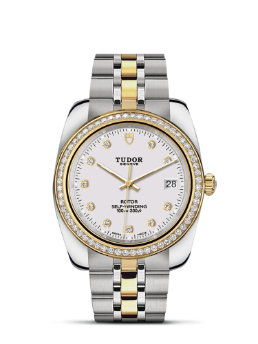 Tudor Classic 38 Stainless Steel / Yellow Gold / Diamond / White-Diamond / Bracelet 21023-0002