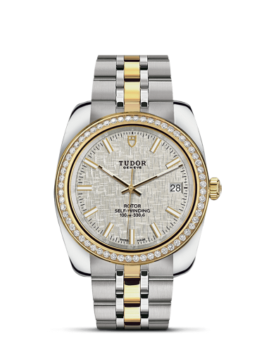 Tudor Classic 38 Stainless Steel / Yellow Gold / Diamond / Silver / Bracelet 21023-0003