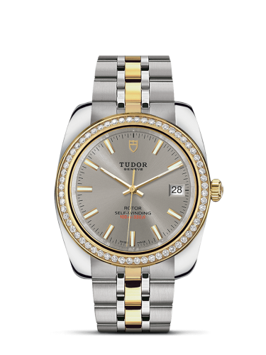 Tudor Classic 38 Stainless Steel / Yellow Gold / Diamond / Silver / Bracelet 21023-0005