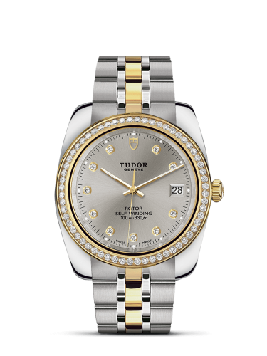 Tudor Classic 38 Stainless Steel / Yellow Gold / Diamond / Silver-Diamond / Bracelet 21023-0006