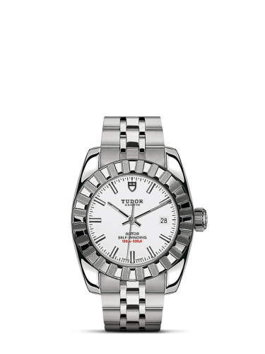 Tudor Classic 28 Stainless Steel / Fluted / White / Bracelet 22010-0007