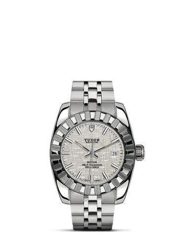 Tudor Classic 28 Stainless Steel / Fluted / Silver / Bracelet 22010-0010