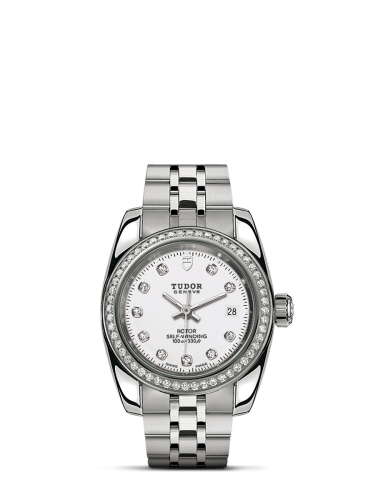 Tudor Classic 28 Stainless Steel / Diamond / White-Diamond / Bracelet 22020-0001
