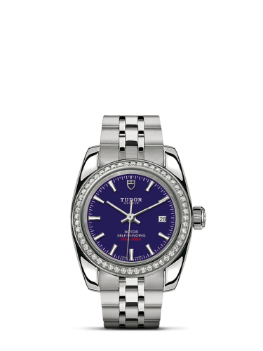 Tudor Classic 28 Stainless Steel / Diamond / Blue / Bracelet 22020-0008