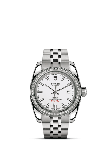 Tudor Classic 28 Stainless Steel / Diamond / White / Bracelet 22020-0010
