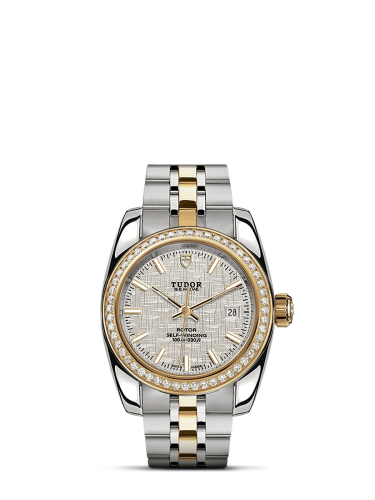Tudor Classic 28 Stainless Steel / Yellow Gold / Diamond / Silver / Bracelet 22023-0003