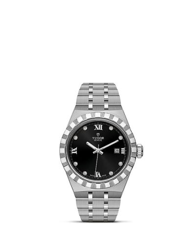 Tudor Royal Date 28 Stainless Steel / Black - Diamond 28300-0004