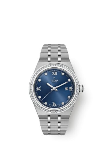 Tudor Royal Date 28 Stainless Steel - Diamond / Blue 28320-0002