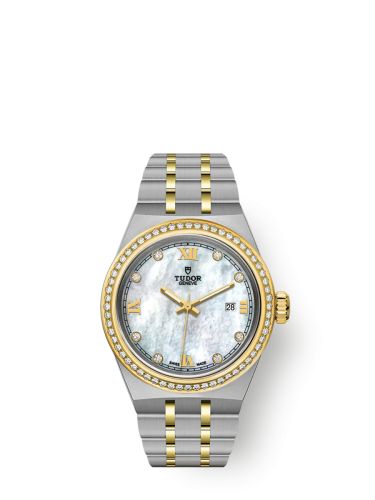 Tudor Royal Date 28 Stainless Steel - Yellow Gold - Diamond / MOP 28323-0001