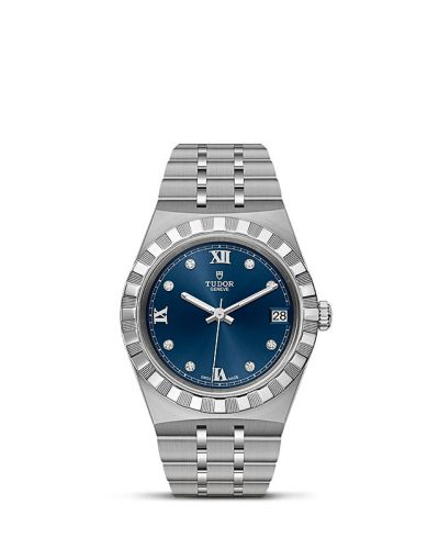 Tudor Royal Date 34 Stainless Steel / Blue - Diamond 28400-0007
