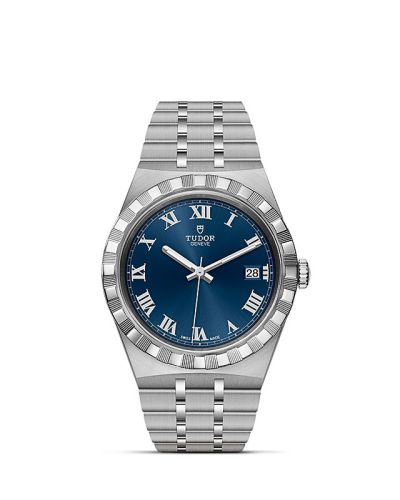 Tudor Royal Date 38 Stainless Steel / Blue - Roman 28500-0005