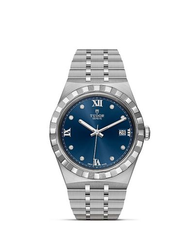 Tudor Royal Date 38 Stainless Steel / Blue - Diamond 28500-0006