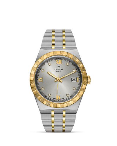 Tudor Royal Date 38 Stainless Steel / Yellow Gold / Silver - Diamond 28503-0002