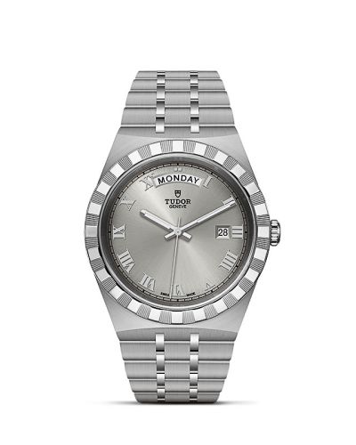 Tudor Royal Day-Date 41 Stainless Steel / Silver - Roman 28600-0001
