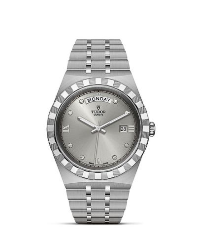 Tudor Royal Day-Date 41 Stainless Steel / Silver - Diamond 28600-0002