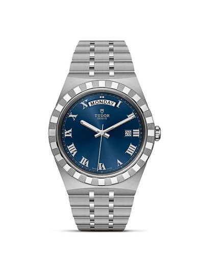 Tudor Royal Day-Date 41 Stainless Steel / Blue - Roman 28600-0005