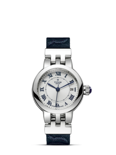 Tudor Clair de Rose 26 Stainless Steel / Silver-Roman/ Fabric 35200-0002