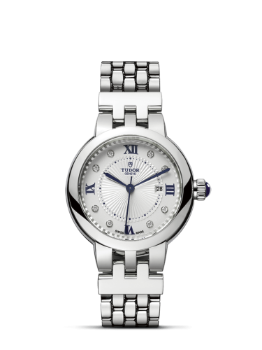 Tudor Clair de Rose 30 Stainless Steel / Silver-Diamond / Bracelet 35500-0004