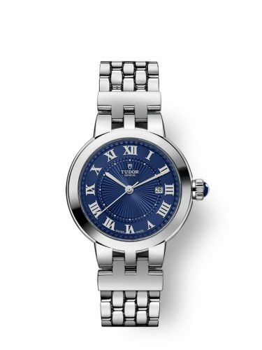 Tudor Clair de Rose 30 Stainless Steel / Blue / Bracelet 35500-0009