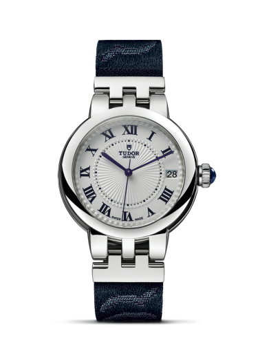 Tudor Clair de Rose 34 Stainless Steel / Silver-Roman / Fabric 35800-0002