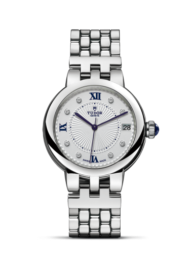 Tudor Clair de Rose 34 Stainless Steel / Silver-Diamond / Bracelet 35800-0004